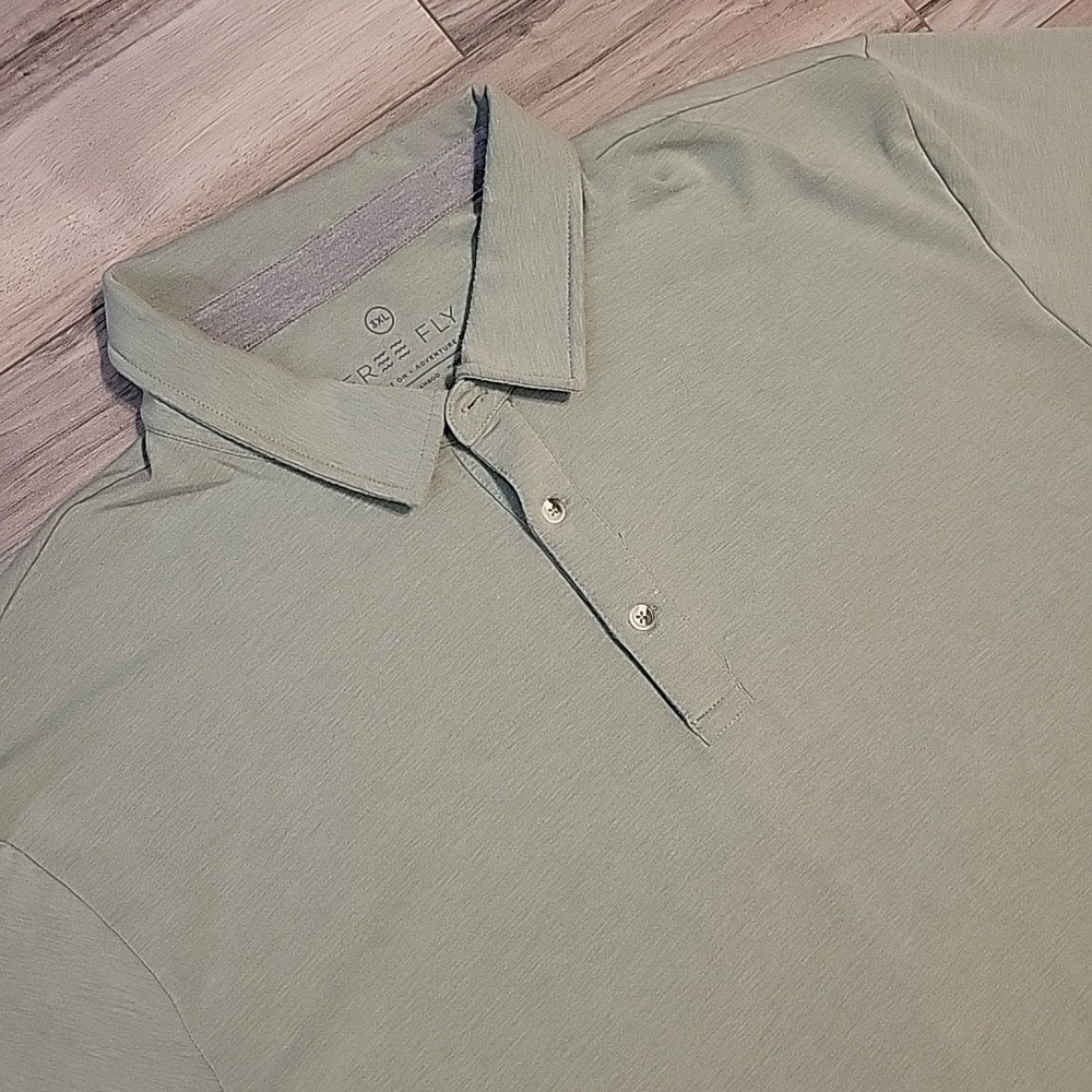 Free Fly Shirt‎ Mens 3XL Green Performance Bamboo Pullover